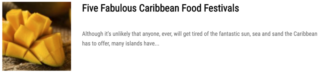 fabulous caribbean food festivals