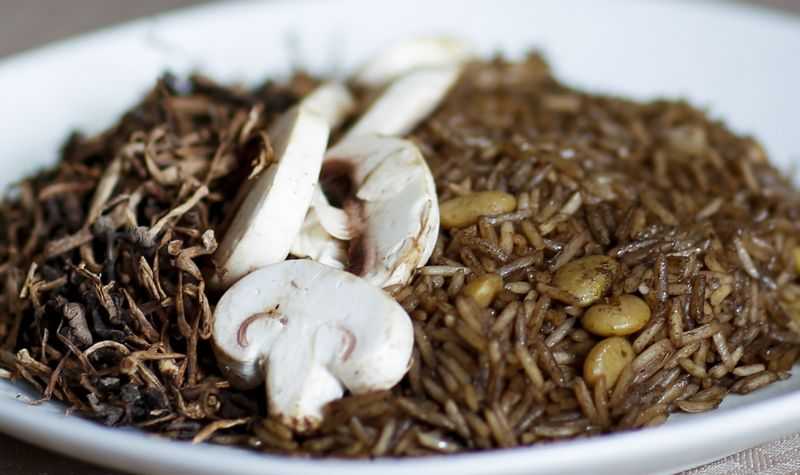 Haitian Black Rice Recipe Made With Djon Djon Mushrooms