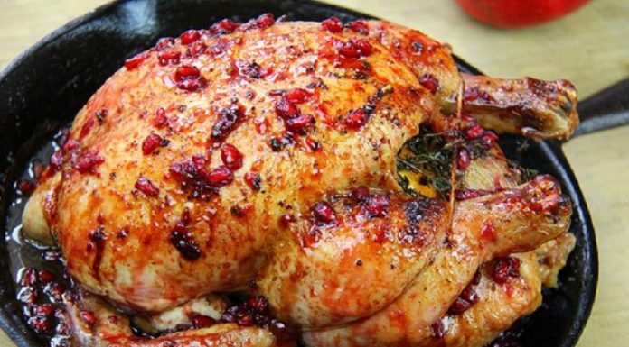 Sorrel Pomegranate Roasted Chicken