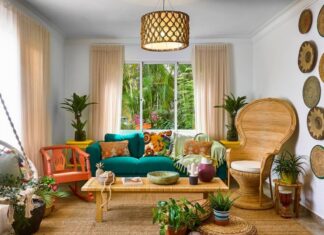 Picture of a tropical inspired room