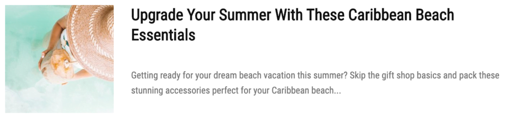 caribbean beach essentials