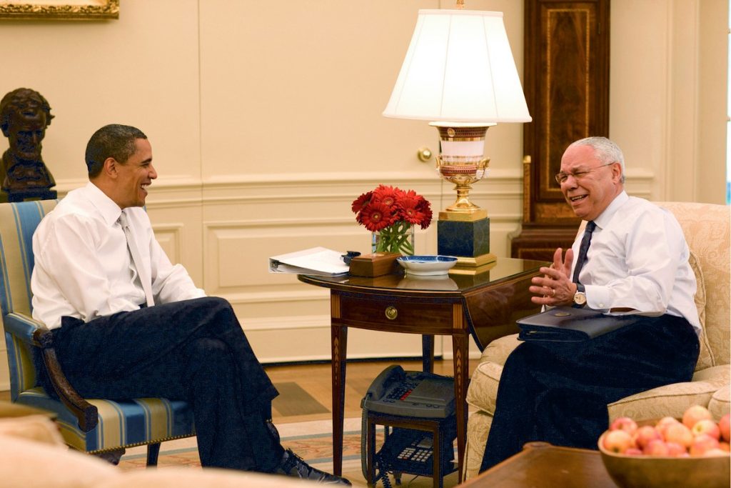 The Legacy and Lessons of Colin Powell's Life - Powell with Barack Obama