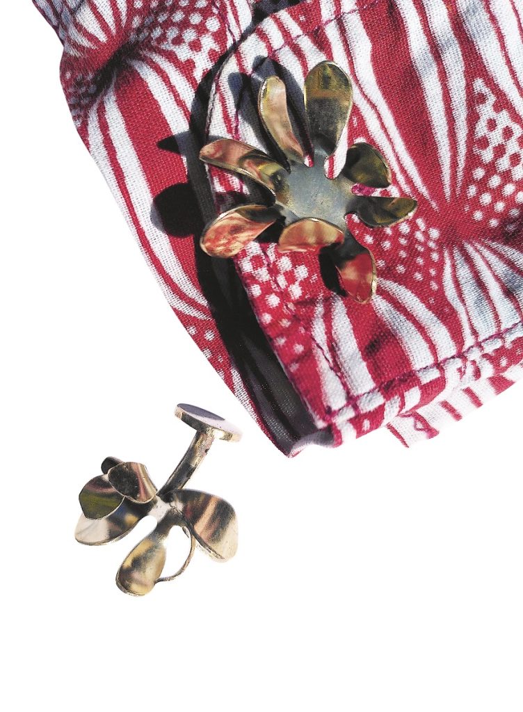 11 Spring Staple Pieces You Need in Your Wardrobe from Caribbean Designers - The Girl and the Magpie Matisse cufflinks.